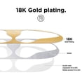 thumbnail image 4 of AAOMASSR Dust Guard Protective Sticker Metal 18K Gold Plated Film For Apple For AirPods Pro Case, 4 of 6