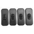 thumbnail image 4 of Inline Wire Switch Dpst Control Light Switch for Bedroom Desk Lamp Led Light Black-4Pcs, 4 of 10