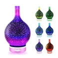 thumbnail image 1 of 3D Glass Aromatherapy Humidifier 2020 Christmas Essential Oil Diffuser Romantic Atmosphere Lights, 7 LED Aromatherapy Lights Auto Shut Off Home Decoration Christmas Gifts (Fireworks), 1 of 6