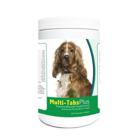 UPC: 0840235124078 | Healthy Breeds 840235124078 English Cocker Spaniel Multi-Tabs Plus Chewable Tablets – 365 Count