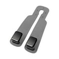 thumbnail image 4 of Ganchos para reposacabezas de coche, ganchos para coche, fácil instalación, genéricos, multifuncionales, de cuero, para guardar ropa en el respaldo gris, 4 of 8