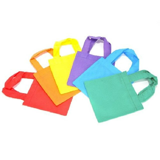 12 bright tote bags -- small - Walmart.com