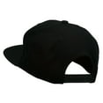 thumbnail image 3 of Hip Hop Music Embroidered Snapback Flat Bill Cap - Black OSFM, 3 of 5