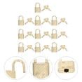 thumbnail image 3 of CIMAXIC 10Pcs Alloy Padlocks Suitcase Small Locks Simple Notebook Safety Locks (Golden),1.18"X0.67"X0.28", 3 of 5