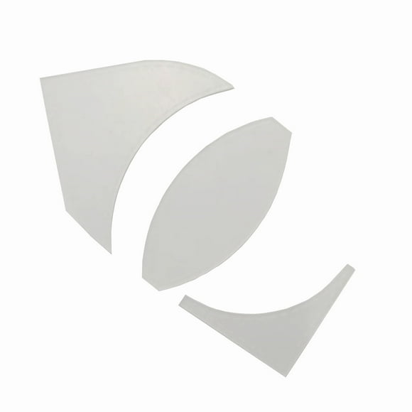 EGNMCR Fan Quilt Template Cutting Ruler Set - 3PCS,Victor's Bouquet Quilt Template Set Sewing Ruler