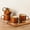 Caramel, variant on 12OZ Stackable Ceramic Coffee Mugs Set of 4, Modern Textured Pattern Coffee Cups, Elegant Drinking Mugs for Latte, Cappuccino, Tea and Cocoa, Microwave & Dishwasher Safe, Ideal Gift for Men Women Dad