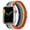 Rainbow Color, variant on Braided Solo Loop Compatible with Apple Watch Band 38mm/40mm/41mm/42mm(Series 10) Women Men, Adjustable Stretchy Bands Elastic Sport Wristbands for iWatch Series 10 9 8 7 6 5 4 3 2 SE,Rainbow Color