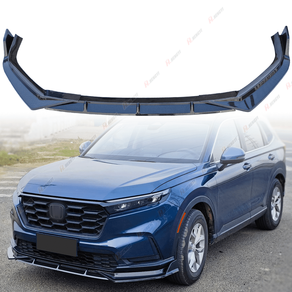 3pcs Set Front Bumper Lip for Honda CR-V CRV 6th 2023, Front Spoiler Diffuser Front Splitter Lip Body Kit Spoiler, Carbon Fiber Color