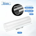 thumbnail image 2 of Uxcell Clear Rigid Acrylic Pipe, 46mm(1.81") ID x 50mm(1.97") OD 8" Round Polycarbonate Tube Plastic Tubing for Plumbing, Lighting, Aquarium, DIY Projects, 2 of 7