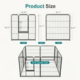 thumbnail image 4 of JOINSUN 32" Dog Playpen Indoor, 8 Panel Foldable Heavy Duty Dog Pen With Door, Pet Fence for Yard, Puppy Exercise Pen, 4 of 6
