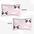 thumbnail image 4 of Fotbe Cute Panda Pillow Cases - Envelope Closure - Luxury, Extra Soft, Cooling Pillow Covers - Wrinkle, Fade, Stain Resistant-14"x20", 4 of 9