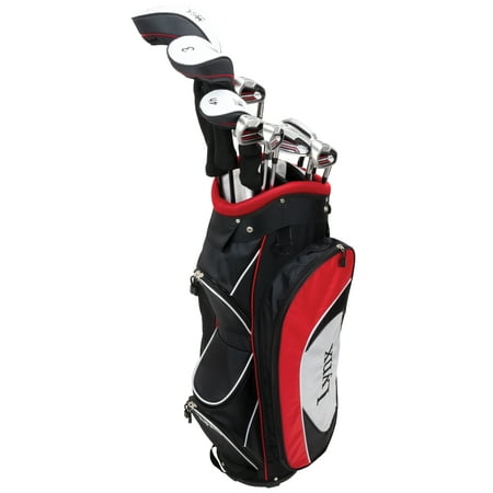 Lynx Power Tune Men's Complete 11-Piece Golf Club Set with Cart Bag, Right (Best Golf Club Driver)