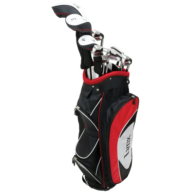 Lynx Power Tune Men's Complete 11-Piece Golf Club Set with Cart Bag, Right Handed