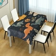thumbnail image 4 of Yayeee Tablecloths 60" x 60" Rectangle Wrinkle Resistant Party Table Cover, Cartoon Dinosaur, 4 of 8