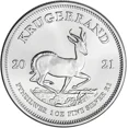 thumbnail image 2 of Moneda Krugerrand de plata de 1 Oz de Sudáfrica 2021, brillante, sin circular (placa de plata), 2 of 2