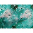 thumbnail image 4 of oneOone Cotton Poplin Turquoise Green Fabric Abstracts Sewing Craft Projects Fabric Prints By Yard 42 Inch Wide, 4 of 4