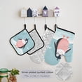 thumbnail image 5 of Cartoon Penguins with Swimming Suit Apron Set with Oven Mitts Pot Holders Set of 5 Kitchen Stuff Accessories, 5 of 6