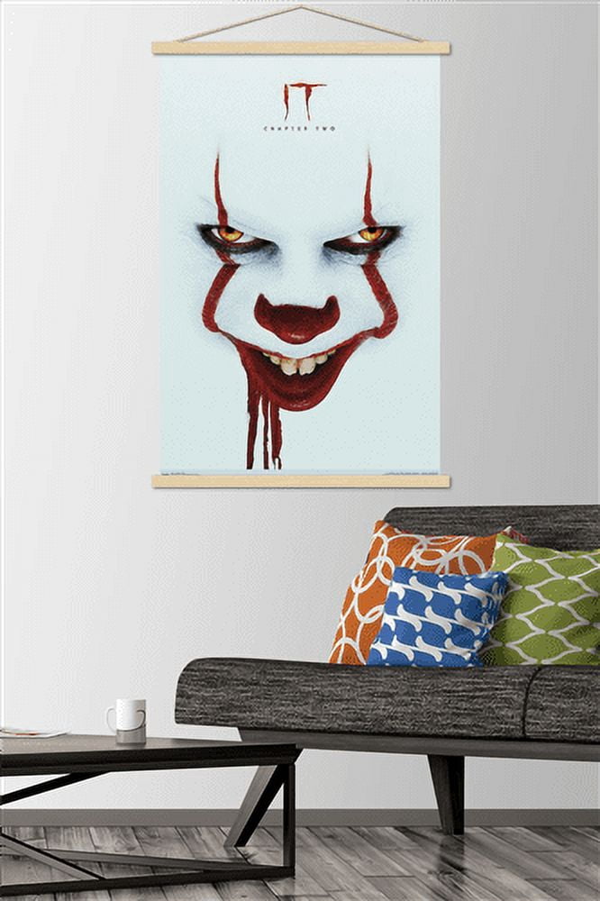IT: Chapter 2 - Smile One Sheet Wall Poster with Magnetic Frame, 22.375" x 34"
