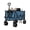 Blue, variant on 52" Heavy Duty Collapsible Garden Wagon Cart – 460lbs Capacity, 350L Extra Large Utility Yard Cart with 16" All-Terrain Wheels, Rotating Handle, Removable Sides, Cup Holders, Red