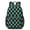Blue and Black, variant on Orange and Brown Checkered Pattern 17" School Backpacks for Teens,Waterproof Oxford Fabric,S-Shape Padded Straps for School,Travel,Hiking,Camping