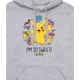 thumbnail image 3 of Pokémon - Im So Sweet Pikachu - Men's Pullover Fleece Hoodie, 3 of 5