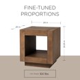 thumbnail image 2 of Maven Lane Artemis Contemporary Wooden Side Table in Refined Brown Finish, 2 of 6