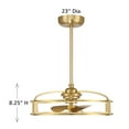 thumbnail image 6 of Warm Brass LED Fandelier from the Vesta Collection, 6 of 6
