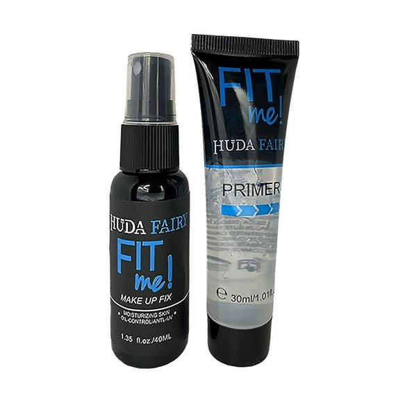 2 in 1 Set ,Primer and Makeup Setting Water 2IN1 Set Primer and Makeup Setting Spray Long-lasting Zero Pore Makeup Setting Spray Makeup