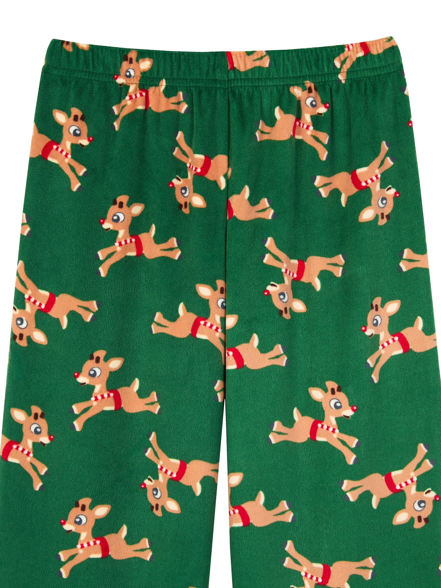 Rudolph Boys Long Sleeve Sleep Top and Pants Pajama Set, 2-Piece, Sizes 4-12