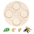 thumbnail image 3 of Ayudas para ñanza de Vida de Madera, Juguete Natural Educativo Temprano para Regalos Presentes, Pequeños, Y Niñas , Sunnimix Tablero de ciclo de vida, 3 of 8