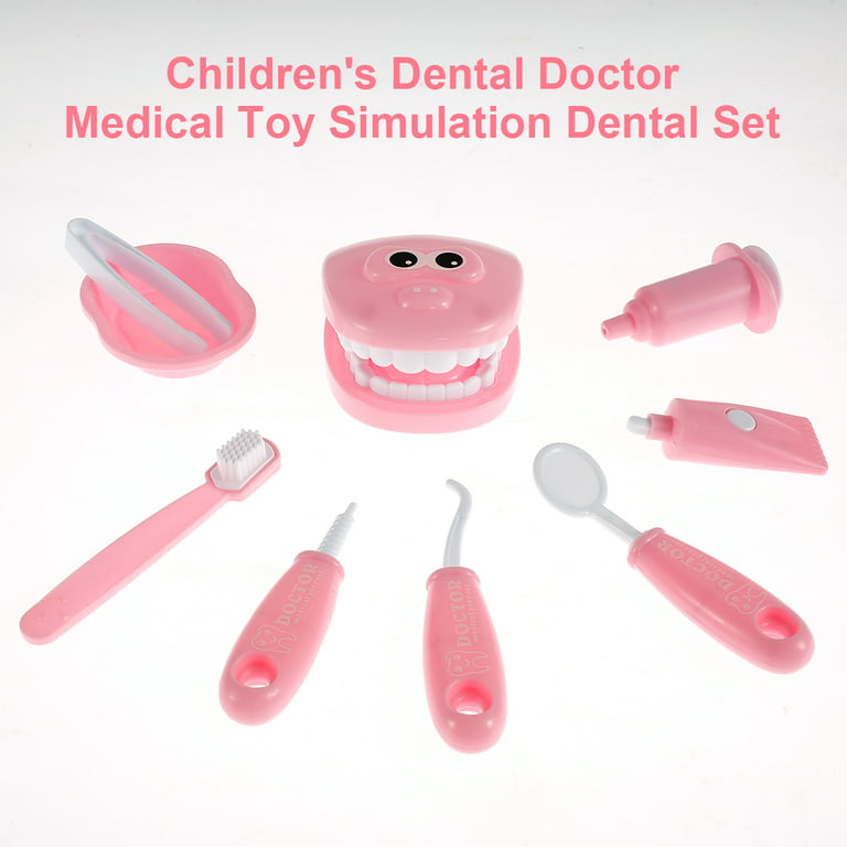 9pcs Kids Dentist Play Set High Simulation Dentist Model Role Play Toy  Early Educational Dentist Learning Pretend Set Habits Cultivation Dentist  Role