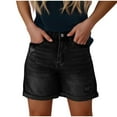 thumbnail image 2 of Sevevn Fashion Womens Pocket Pants Female Hole Bottom Sexy Casual Shorts Savings Up to 30% Off Black XS, 2 of 5