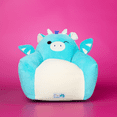 thumbnail image 5 of Squishmallows Official Tatiana Bean Bag Chair - 30 in Wide Kids Squishy Soft Chair, Blue, 5 of 6