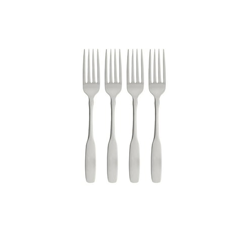 Oneida Paul Revere Fine Flatware Dinner Forks, Set of 4 , 18/10 Stainless Steel, Silverware Set, Dishwasher Safe