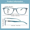 thumbnail image 2 of 2 Pack Progressive Multifocus Reading Glasses Men and Women Computer Blue Light Blocking Anti Eyestrain Readers, 2 of 7
