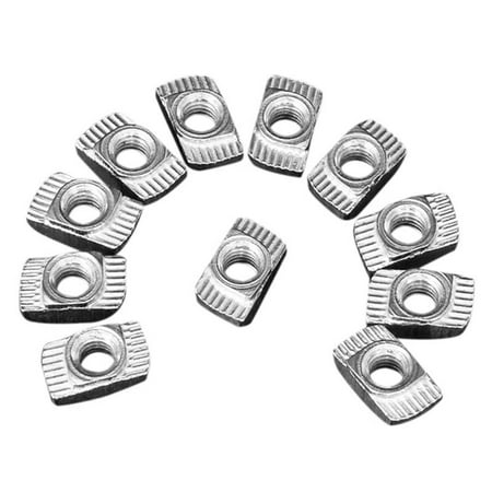

100 pcs Hammer Nut Carbon Steel Aluminum Connector T Fastener Sliding