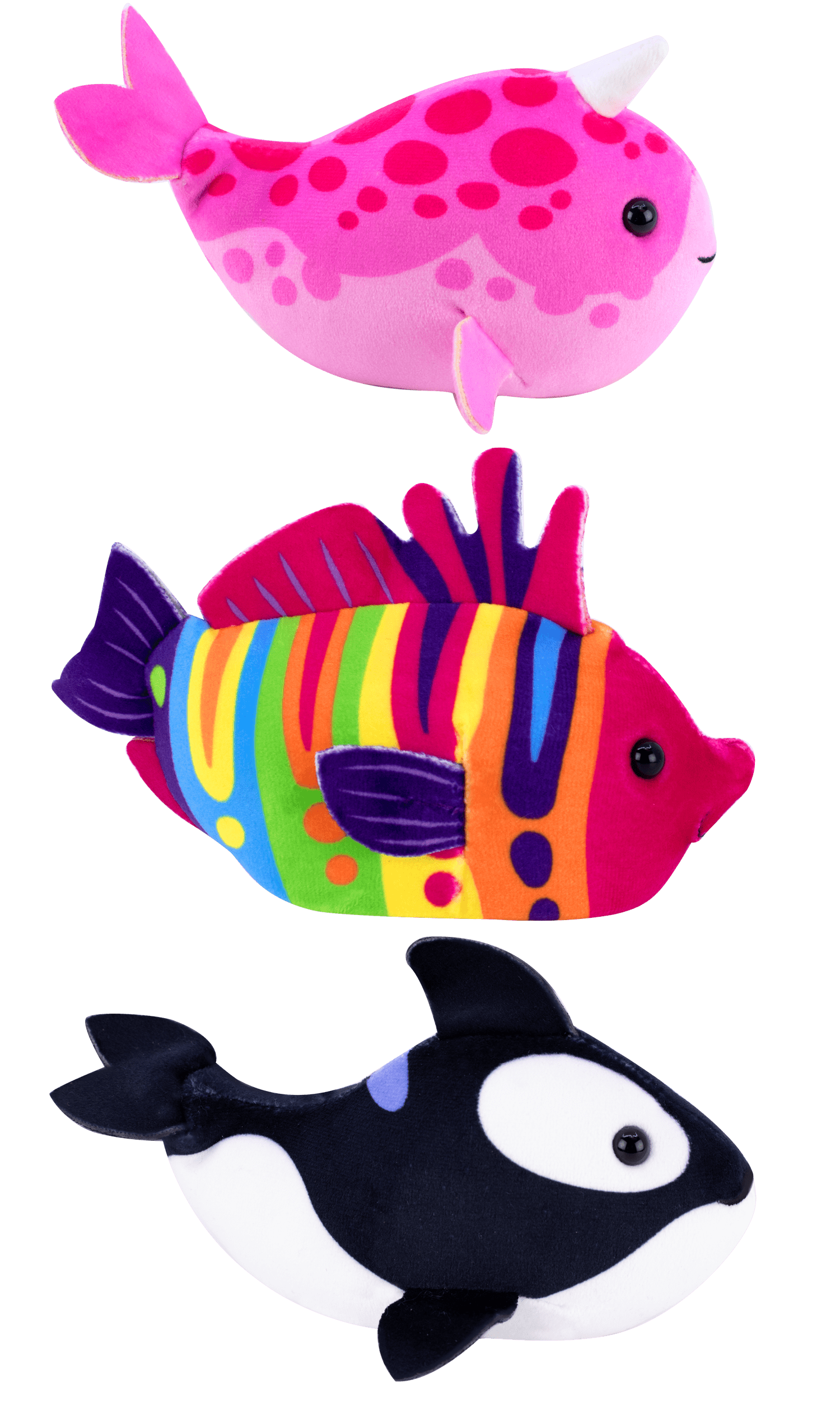Zhu Zhu Pets Aquarium 3 Pack - Orca, Butterfly Fish, Narwhal, Children Ages 3+