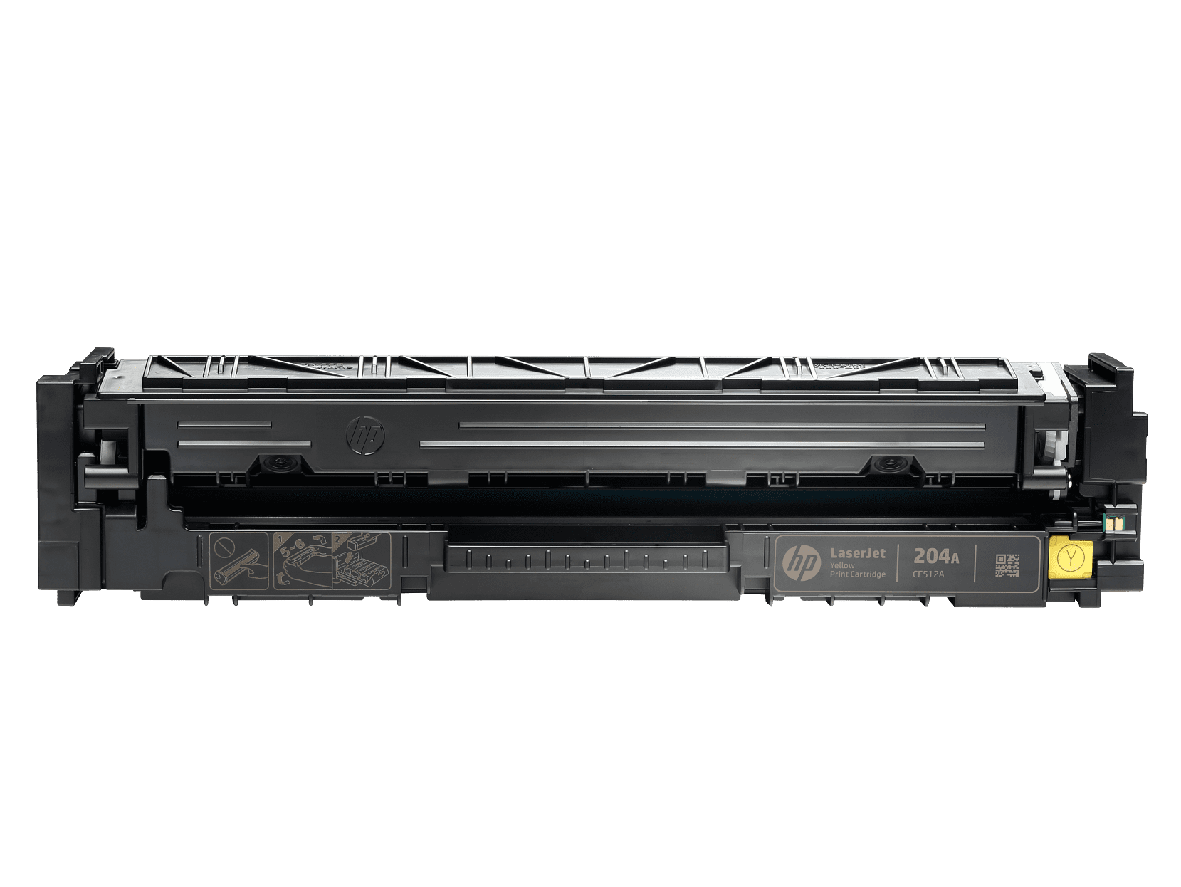 HP 204A Yellow Original LaserJet Toner Cartridge, ~900 pages, CF512A