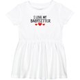 thumbnail image 3 of Inktastic I Love My Babysitter Girls Baby Dress, 3 of 5