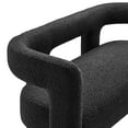 thumbnail image 6 of Loveseat Sofa Couch, Black, Fabric, Living Kitchen Cafe Bistro Hospitality Restaurant, Modern Contemporary HB34866, 6 of 9