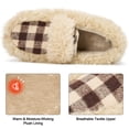 thumbnail image 6 of Ecetana Womens Fuzzy Slippers Memory Foam Closed Back Non-Slip House Slippers for Women, 6 of 8