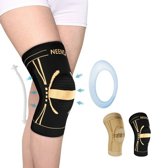Copper Knee Braces NEENCA Knee Pads, Knee Compression Sleeves for Men and Women Medical Grade Knee Pads with up to 1500PPM of Copper for Running, Meniscus Tear, ACL, Arthritis, Joint Pain Relief