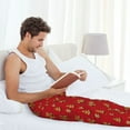 thumbnail image 4 of Hirioo Gingerbread Man for Men's PJ Pajama Pants Sleep Pants Men's Home Trousers with Pockets,S-3XL-Small, 4 of 5