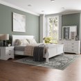 thumbnail image 2 of Furniture of America Arabella Wood 4-Piece King Bedroom Set in White, 2 of 20