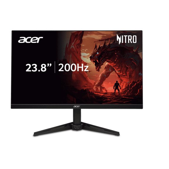 Restored Acer Nitro ED0 Series Gaming Monitor 27" 1920 x 1080) Curved Full HD Widescreen with AMD FreeSync Technology, 180Hz ED270R S3biip