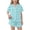 Sky Blue, variant on ITSAME Girls Outfit Sets, Lapel Button Up Tops and Shorts Bow Print Fashion Lougewear 2-Piece Sky Blue Size 10