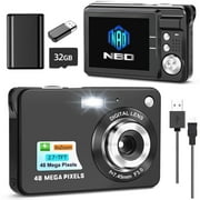 NBD Mini Digital Camera with 48MP 8X Digital Zoom Kids Compact Cameras for Photography, 2.7 Inch FHD Pocket Cameras Rechargeable C