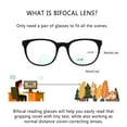 thumbnail image 3 of LifeArt Bifocal Reading Glasses with Round Lenses, Blue Light Blocking Glasses for Women Men, Anti Glare, Reduce Eyestrain (Gray,+0.00/+2.50 Magnification), 3 of 7