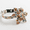 orange and white, variant on Pet Collar Adjustable Dog Collars with Flower Gift for Small Medium Large Dogs