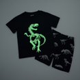 thumbnail image 3 of Hiijoy Toddler Boys Dinosaur Outfits Summer Casual Short Sleeve T-Shirt & Shorts Set, Sizes 2-8, 3 of 4